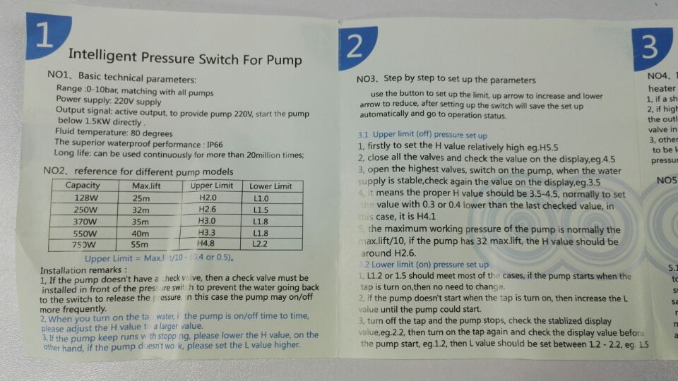 Digital Pressure Switch 0 10bar Onoff Pump Winwinpoolshop 1419