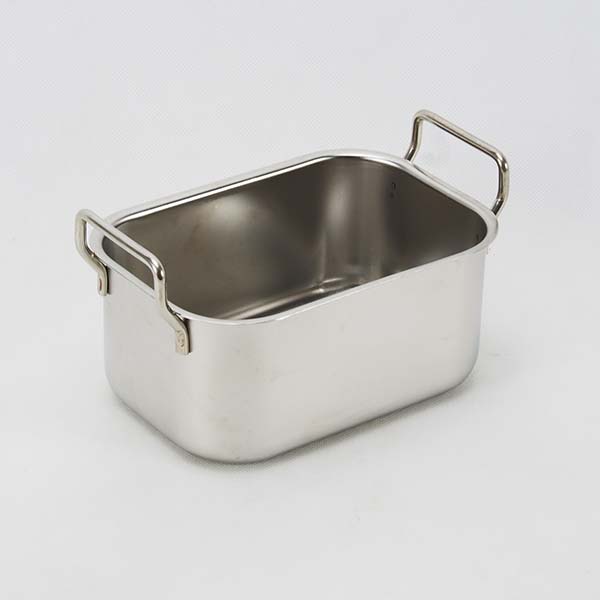 Bain-marie pan ,heavy,stackable,s/s, 15.5x10.5x7.5 cm.  1.2 lt.