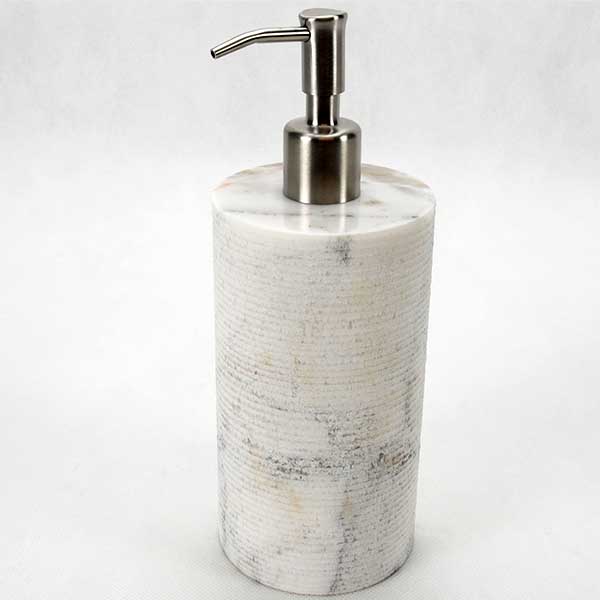 Dispenser, soap, Fossil marble  200 ml. White
