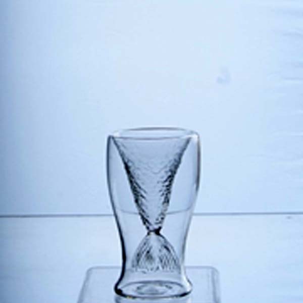 Doubled-wall glass, Mermaid Shape 80 ml.