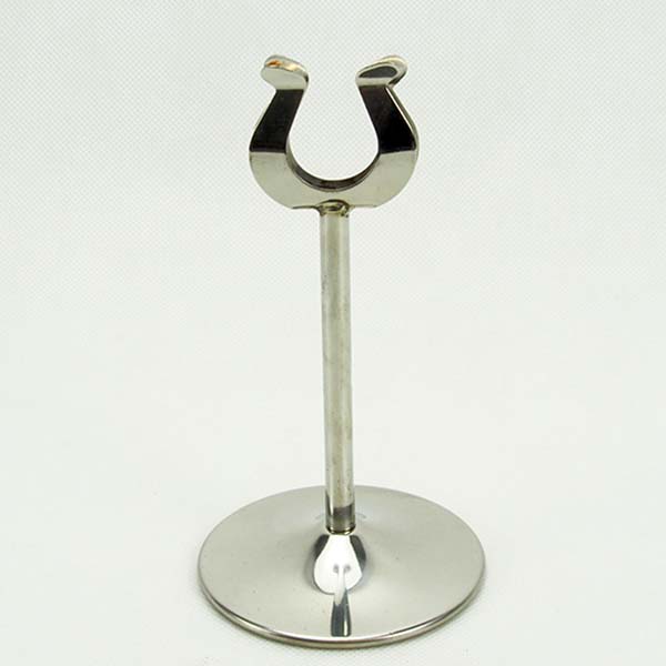 Table number stand, s/s H. 14 cm.