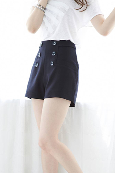 Navy Sailor Short Pants