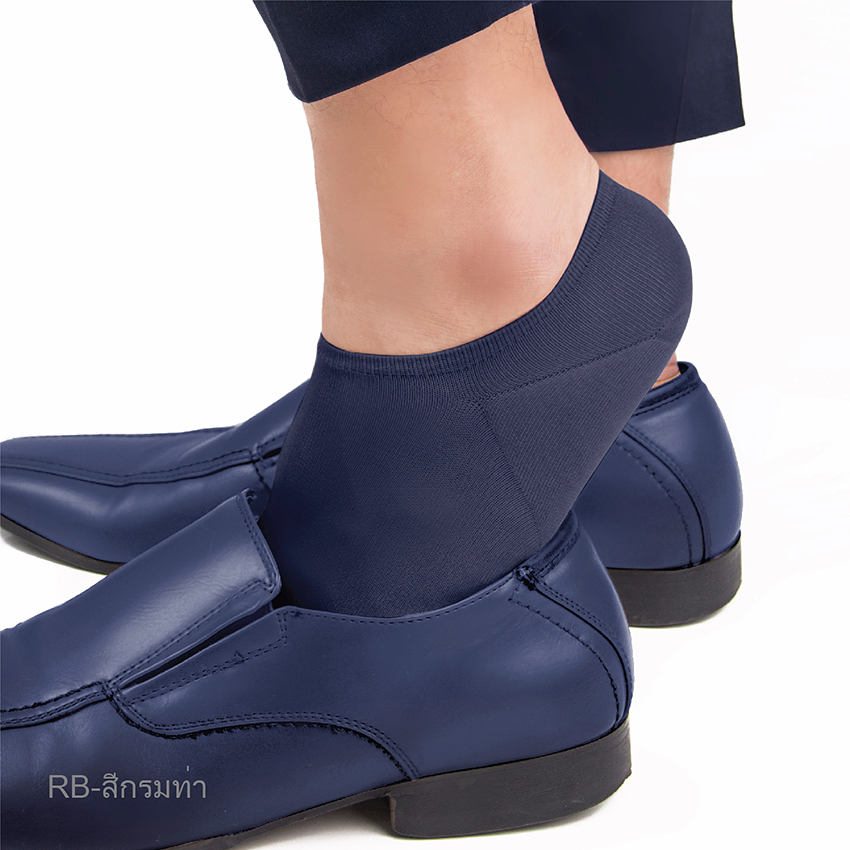 ถุงเท้าข้อสั้น No Show Sock รหัส SRMRIN สีน้ำเงินกรมท่า ขนาดมาตรฐาน