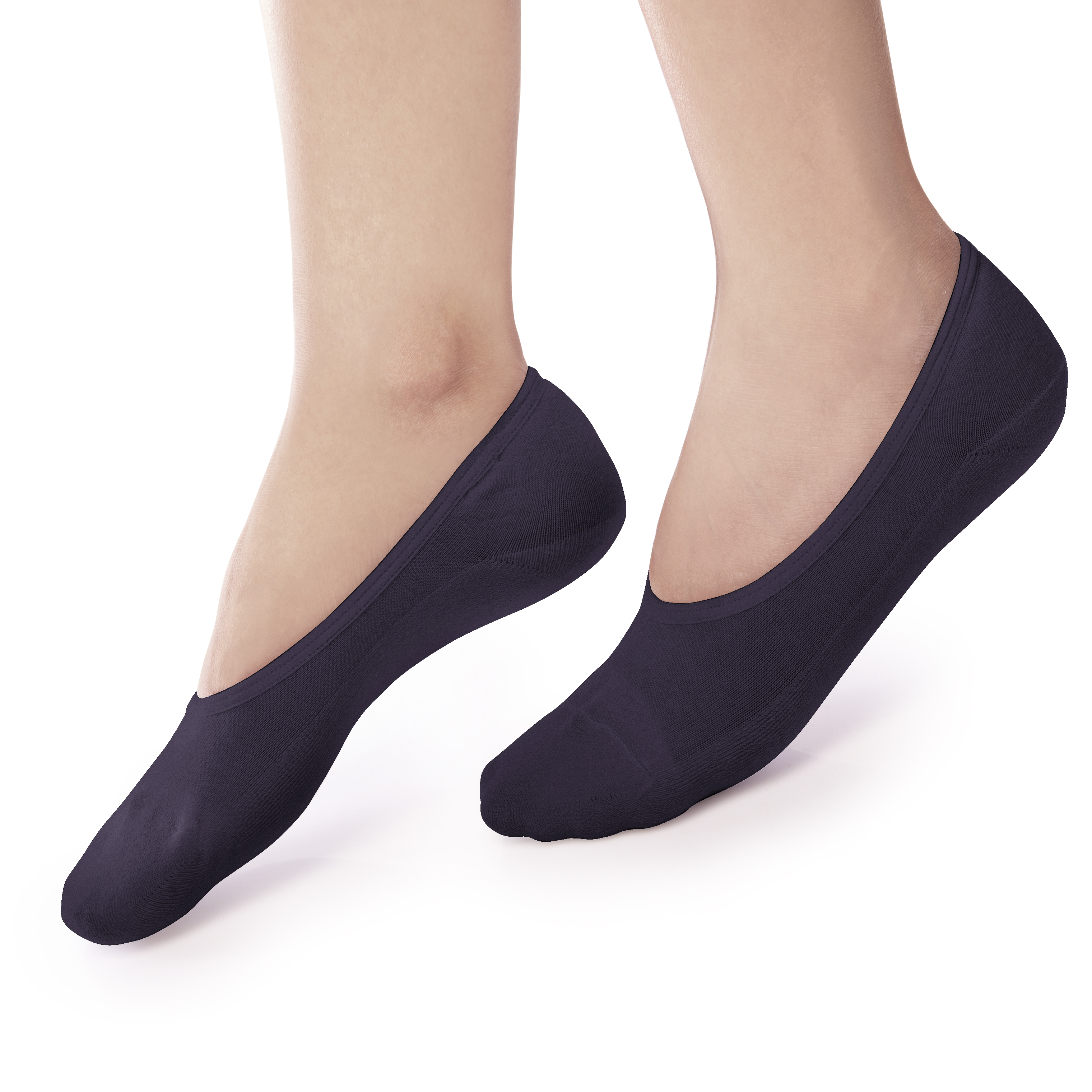 ถุงเท้ารองส้น แบบเปิดหน้าเท้า สีดำ รหัส NEFC01