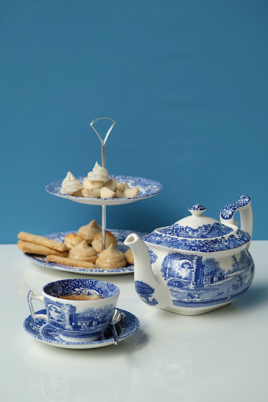 Spode Blue Italian Teapot blueandwhitethailand