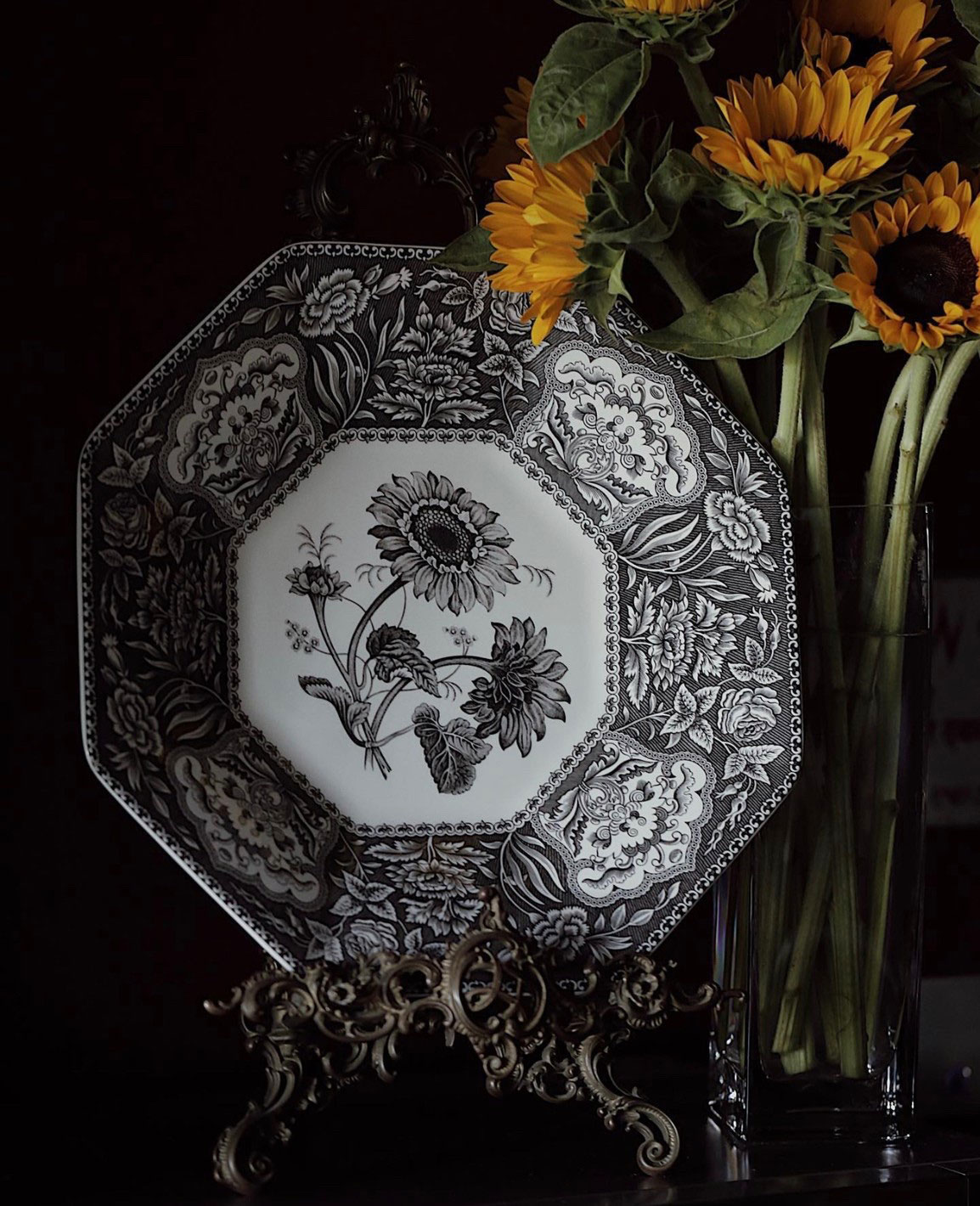 Spode Heritage Flora Octagonal Platter blueandwhitethailand