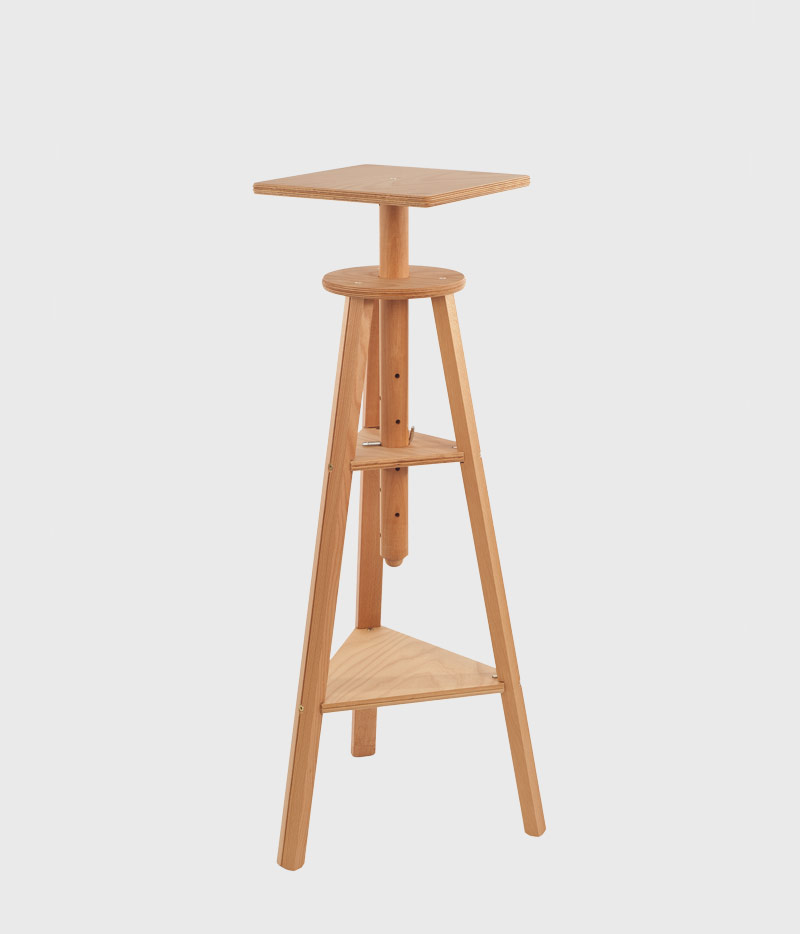 Mabef Easel : M-39 Folding Stool Leather Seat