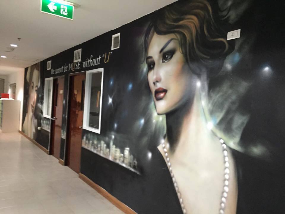 "Muse Hotel" Bangkok Office Wall Painting