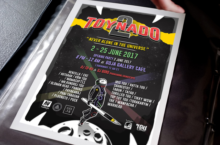 "Toynado 2 Exhibition" Poster Design