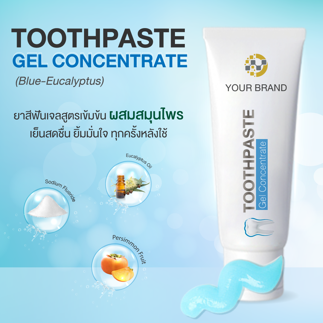 TOOTHPASTE GEL CONCENTRATE (BLUE-EUCALYPTUS)
