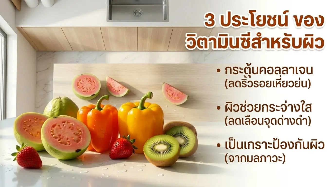 วิตามินซี ช่วยอะไรเรื่องผิว