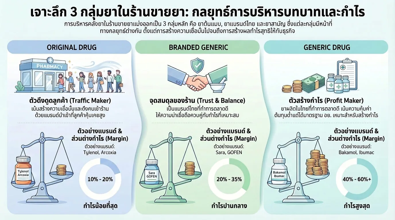 ยาแก้ปวดแบรนด์ไหนทำ Margin ได้ดีที่สุด