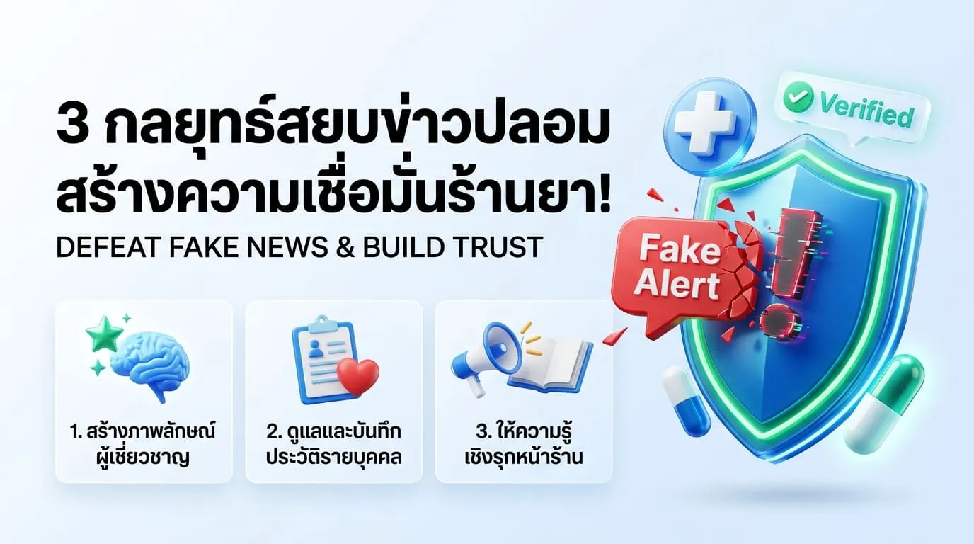 กลยุทธ์เปลี่ยน "วิกฤตความเชื่อ" ให้เป็นความภักดีต่อร้านยา