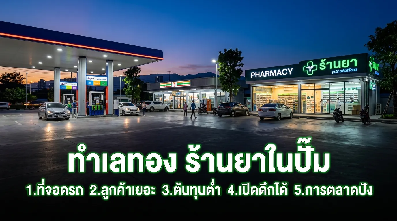 5 ข้อดีของการเปิดร้านขายยาในปั๊มน้ำมัน
