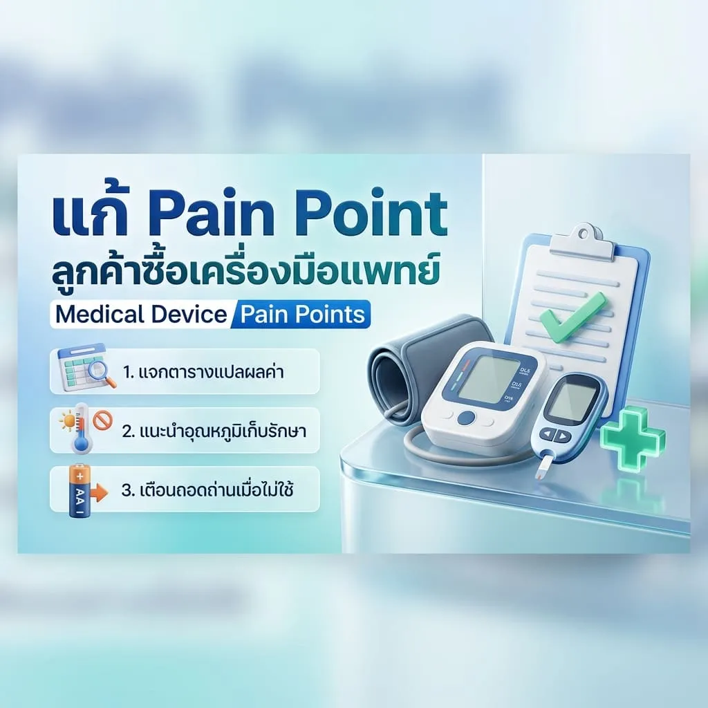 Pain Points ของลูกค้าเมื่อซื้อเครื่องมือแพทย์ และวิธีที่ร้านขายยาช่วยแก้ปัญหา