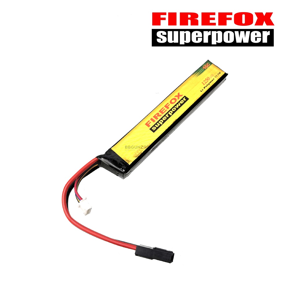 FireFox 11.1V 1250 mAh 15C Li-po ใส่แกนพานท้าย