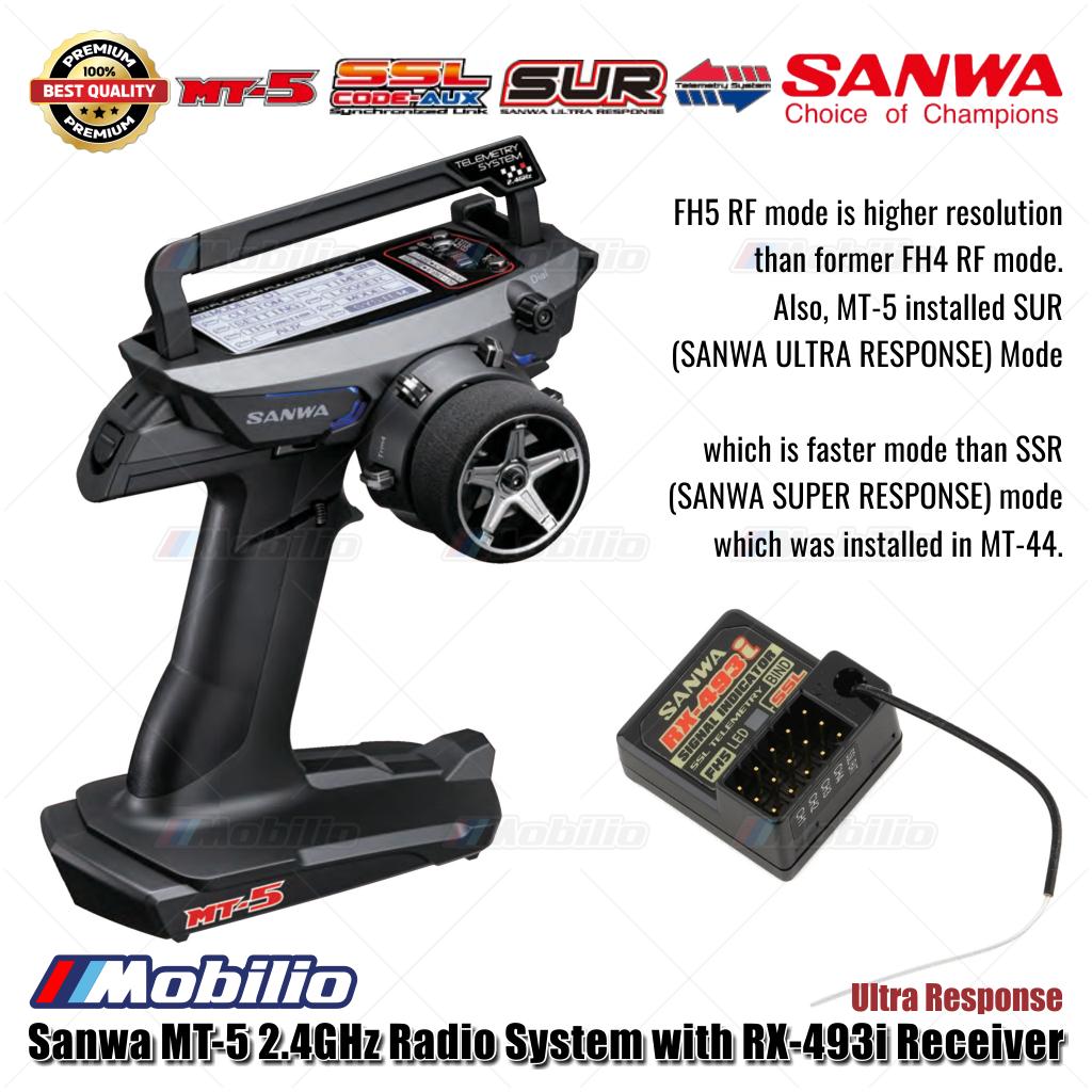 Sanwa MT-5 2.4GHz Radio System with RX-493i Receiver