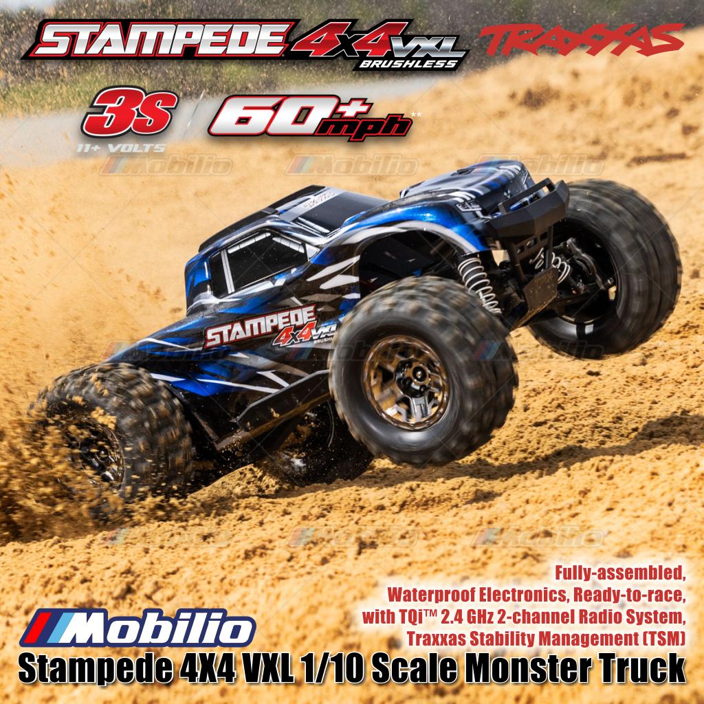 Traxxas Stampede VXL 1/10 Scale 4X4 Monster Truck Fully-Assembled