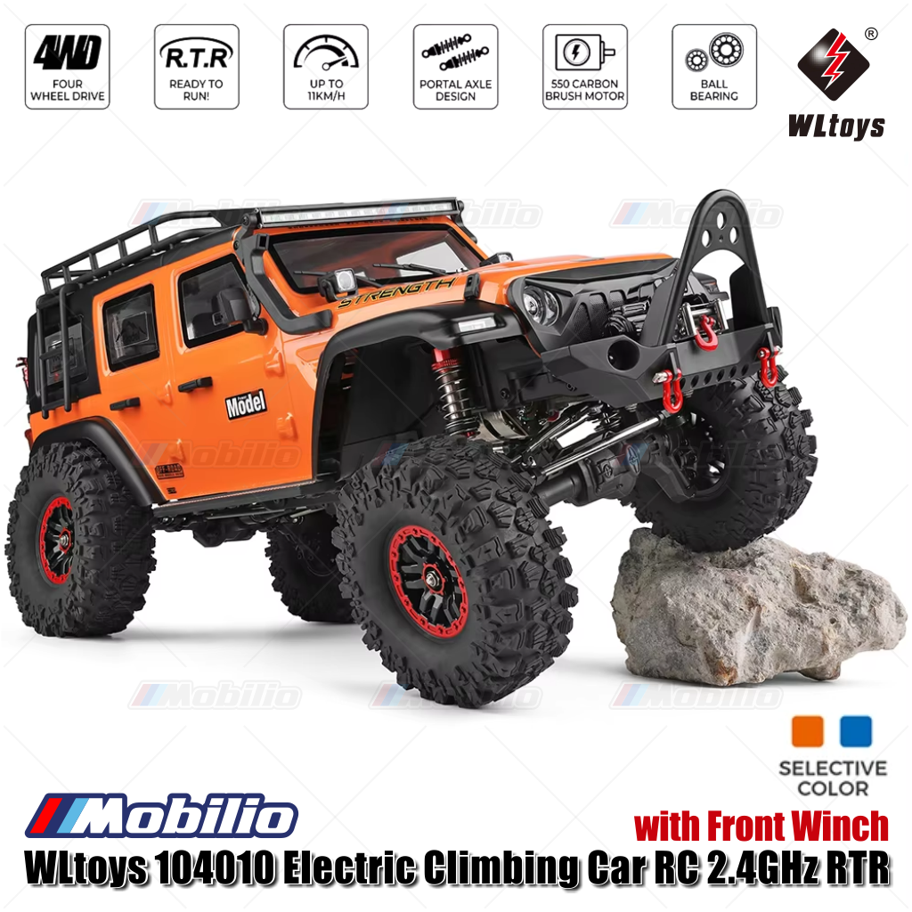WLtoys 104010 Electric Climbing Car RC 1/10 Scale 4WD RTR Crawler  Adventure Remote Control