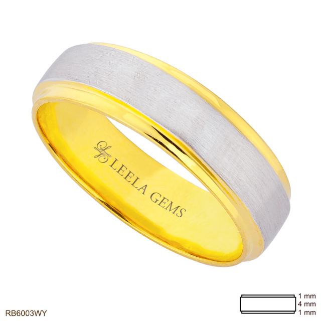Two-toned Gold Band