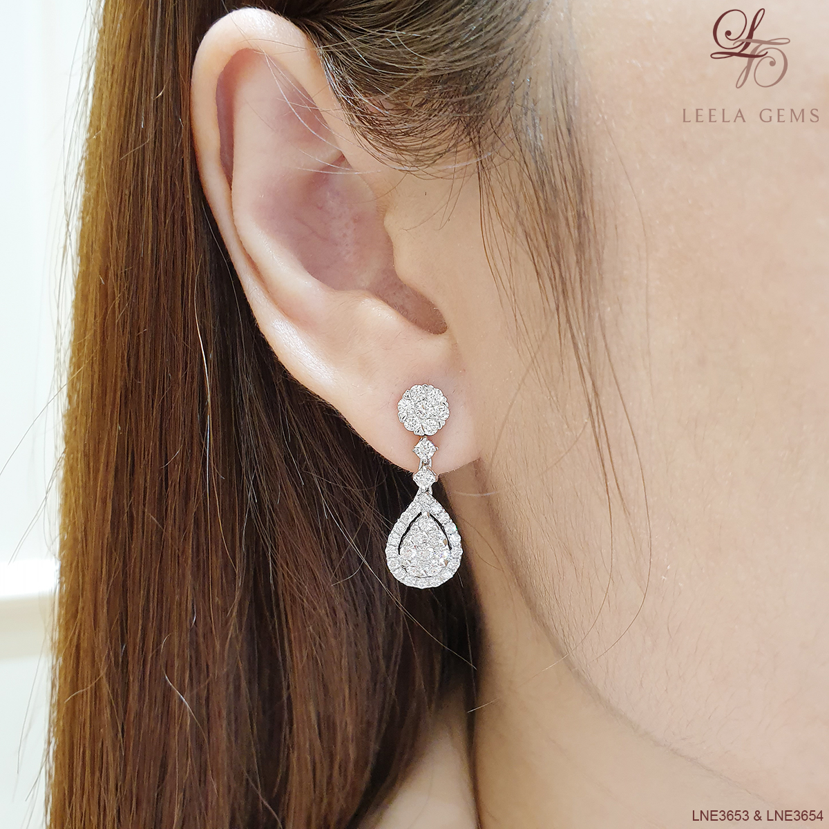 2 in 1 Diamond Earrings