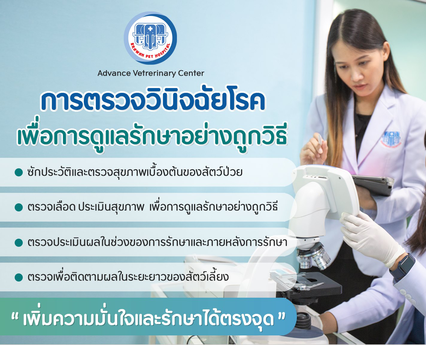 ศูนย์อายุรกรรมทั่วไป โรงพยาบาลสัตว์เอราวัณ ศูนย์อายุรกรรมทั่วไป โรงพยาบาลสัตว์เอราวัณ