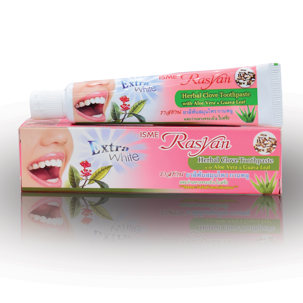 RASYAN Herbal Clove Toothpaste With Aloe Vera & Guava Leaf (30g.) isme