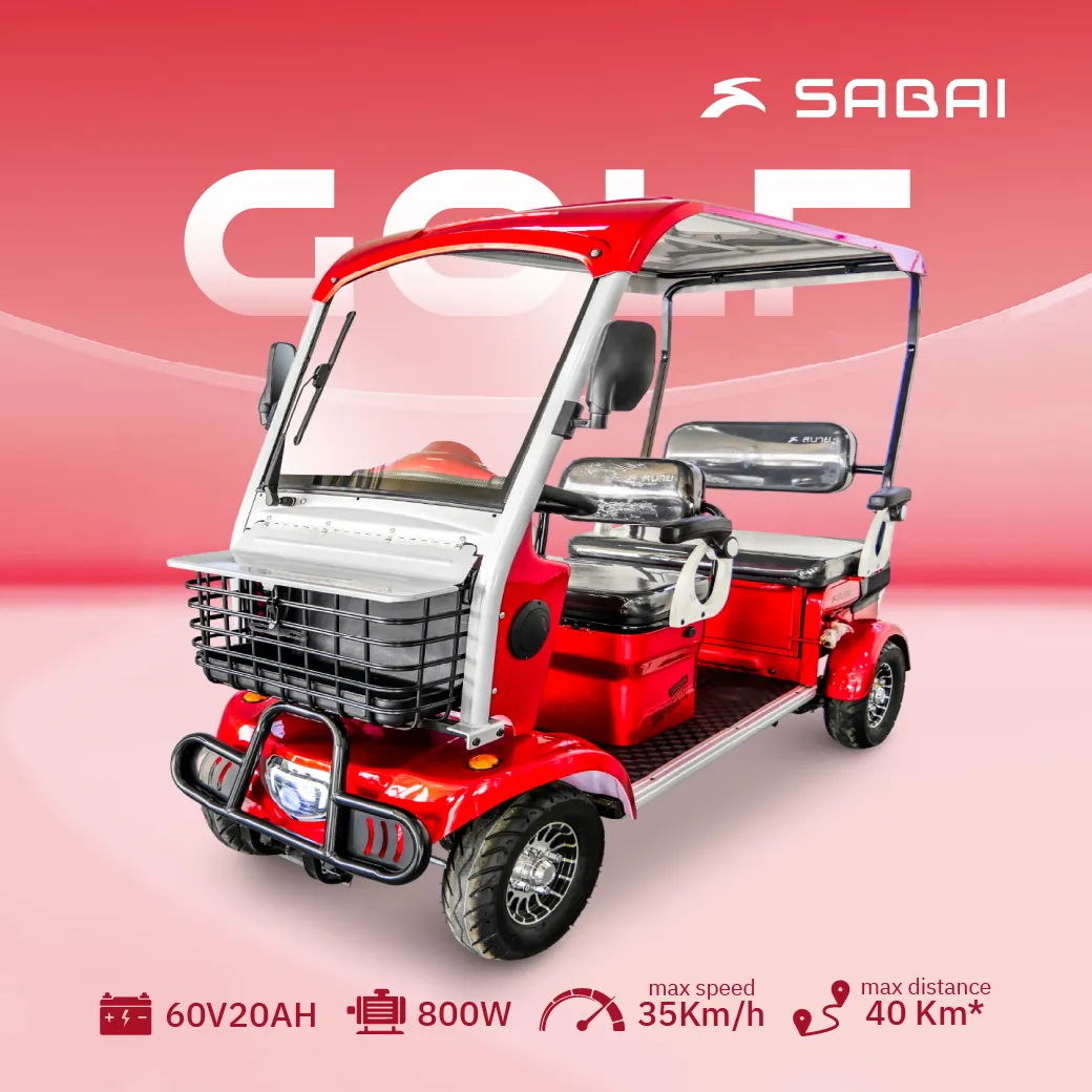 รถไฟฟ้า 4 ล้อ มีหลังคา รุ่น Golf