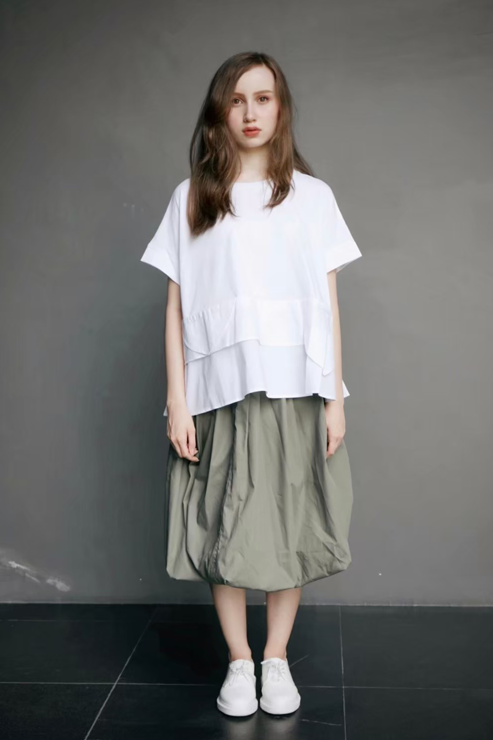Balloon Skirt Green / Black Balloon Skirt Green / Black