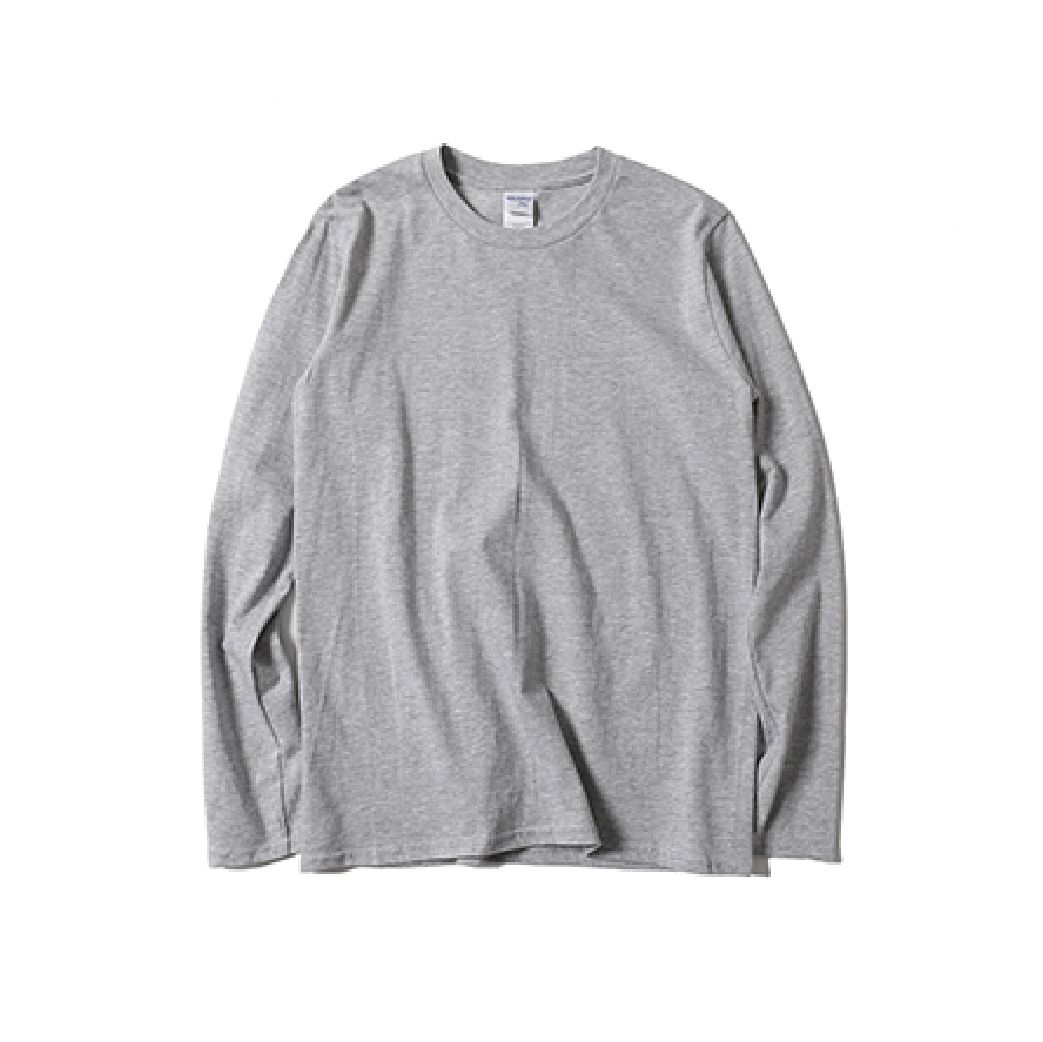 Gildan Premium Cotton Adult Long Sleeve T-Shirt Sport Grey