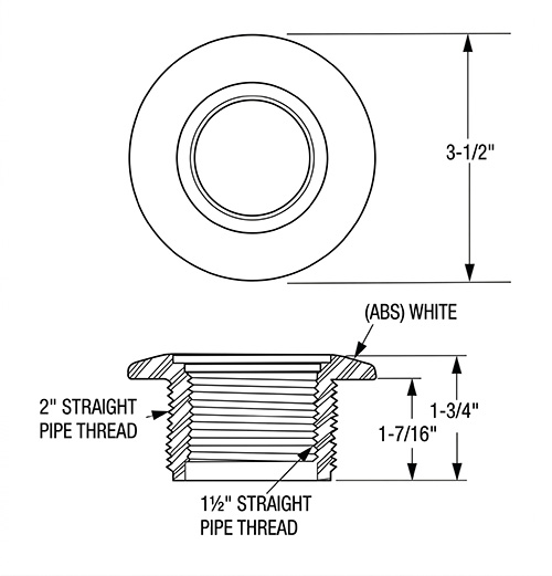 Hayward Vacuum Fitting Dimension