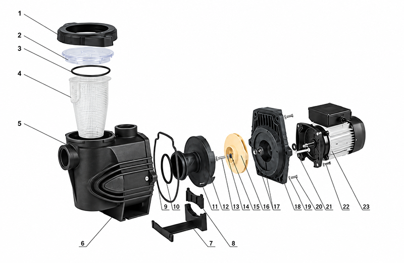 JESTMAX Pump Spare Parts Exploded View