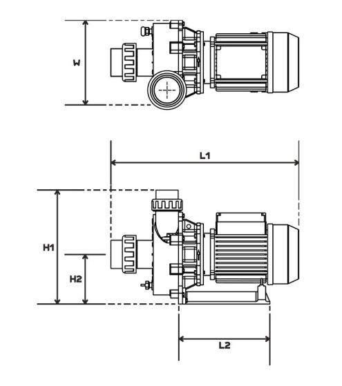 Turboflo Booster Pump Dimension