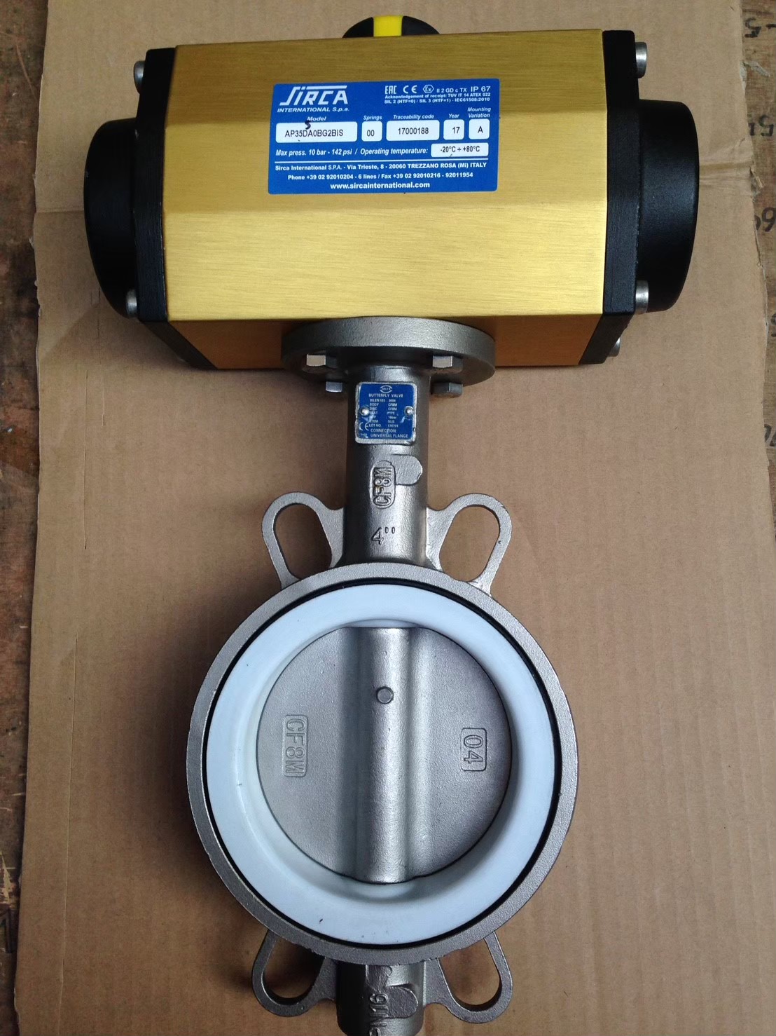 AP3.5 SIRCA + butterfly valve seat PTFE