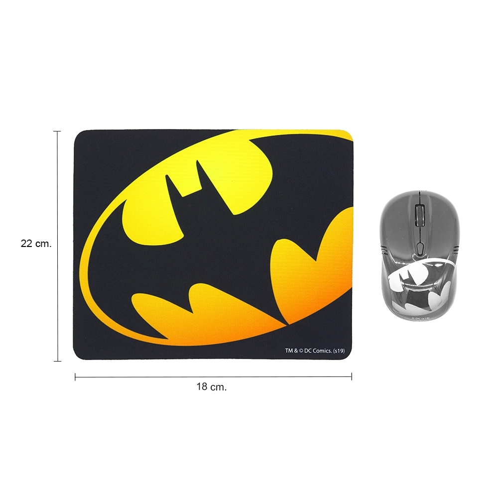 แผ่นรองเมาส์ (Mousepad) Logo BATMAN ลายลิขสิทธิ์แท้ Justice League