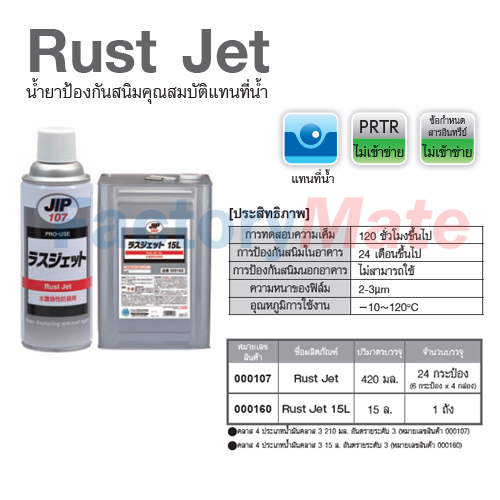 JIP-107 Rust Jet,น้ำยาป้องกันสนิมคุณภาพแทนน้ำ