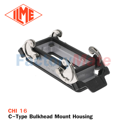 ILME CHI-16 C-Type Bulkhead Mount Housing | Connector 16 pin,Connector 16 pole