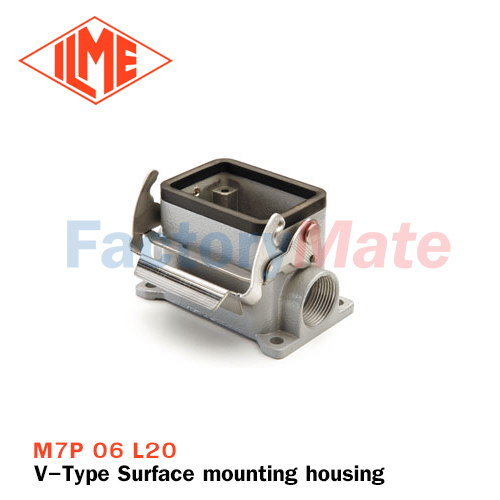 ILME M7P 06 L20 Surface mounting housing, V-TYPE series, with 1 lever, M20 cable entry, size "44.27"