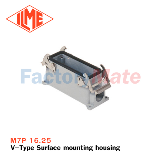 ILME M7P 16.25 Surface mounting housing, V-TYPE series, with 2 levers, M25 cable entry, size "77.27"