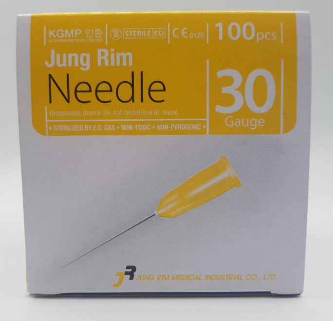 เข็มฉีดยา Jung Rim Needle 30G x 4mm (Meso Needle) (1 กล่อง = 100 เล่ม)
