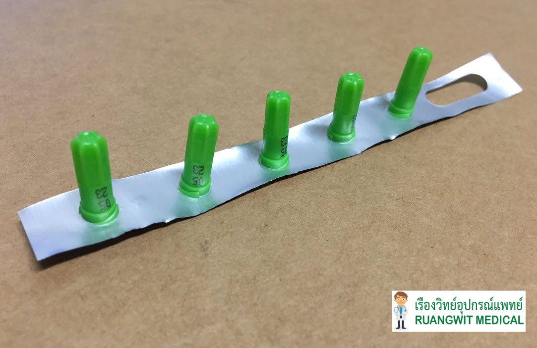 3M Curos Disinfecting Cap Strip For Male Luer เขียวยาว (exp 052023