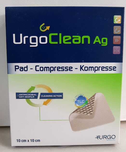 UrgoClean  Ag 10x10 cm (exp 30-11-2022)