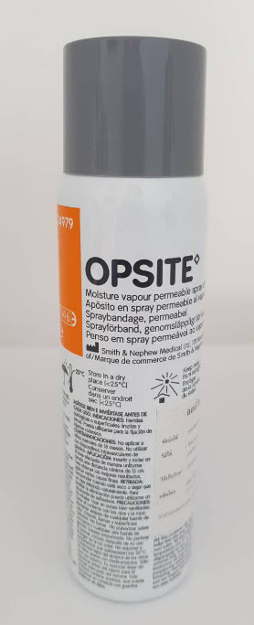 Opsite Spray 100 ml (กระป๋องใหญ่) แผ่นฟิล์มใสกันแผลชนิดสเปรย์ กันน้ำได้