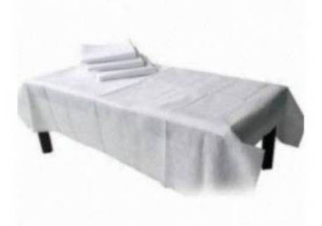 ผ้าคลุมเตียง สีขาว 80x180cm (1ชิ้น/ซอง)