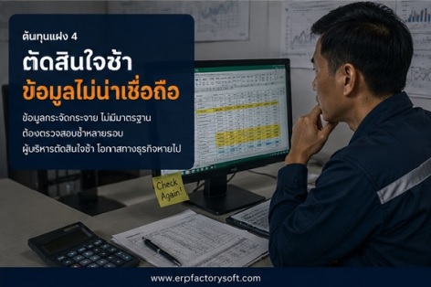 ผู้บริหารตัดสินใจช้าจากข้อมูล Excel ที่ไม่น่าเชื่อถือ