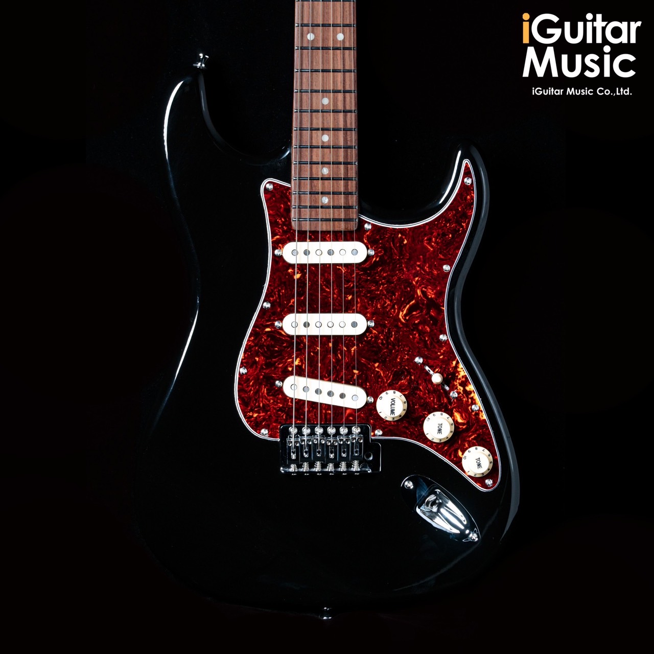 black strat red tortoise pickguard