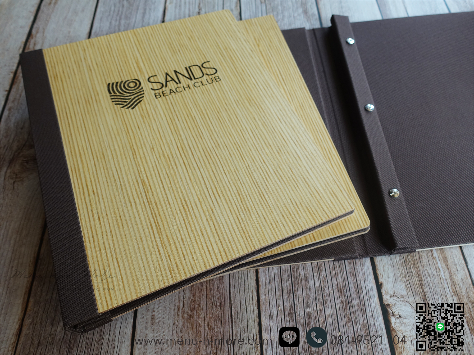 แฟ้มเมนูไม้