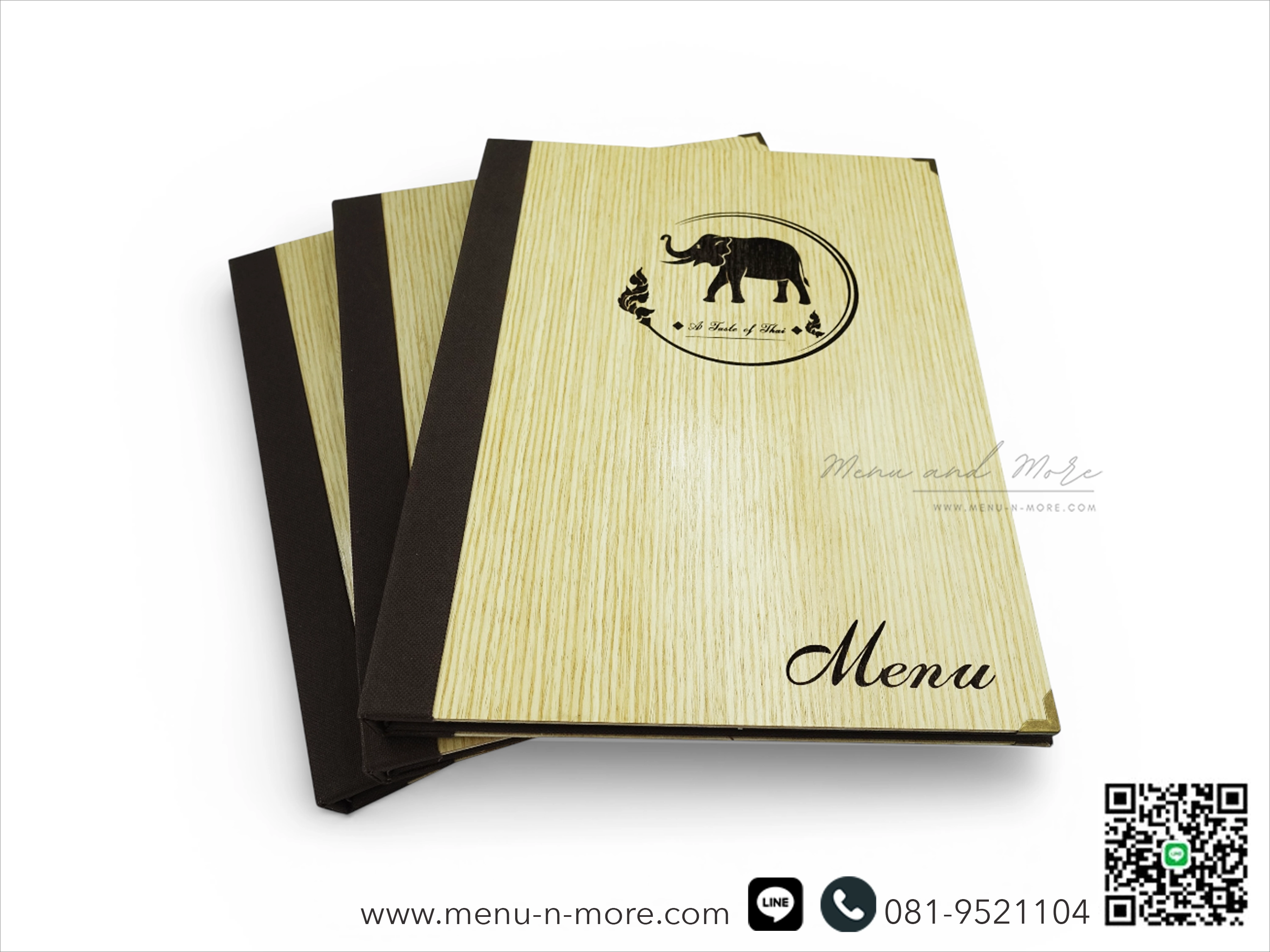 แฟ้มเมนูไม้