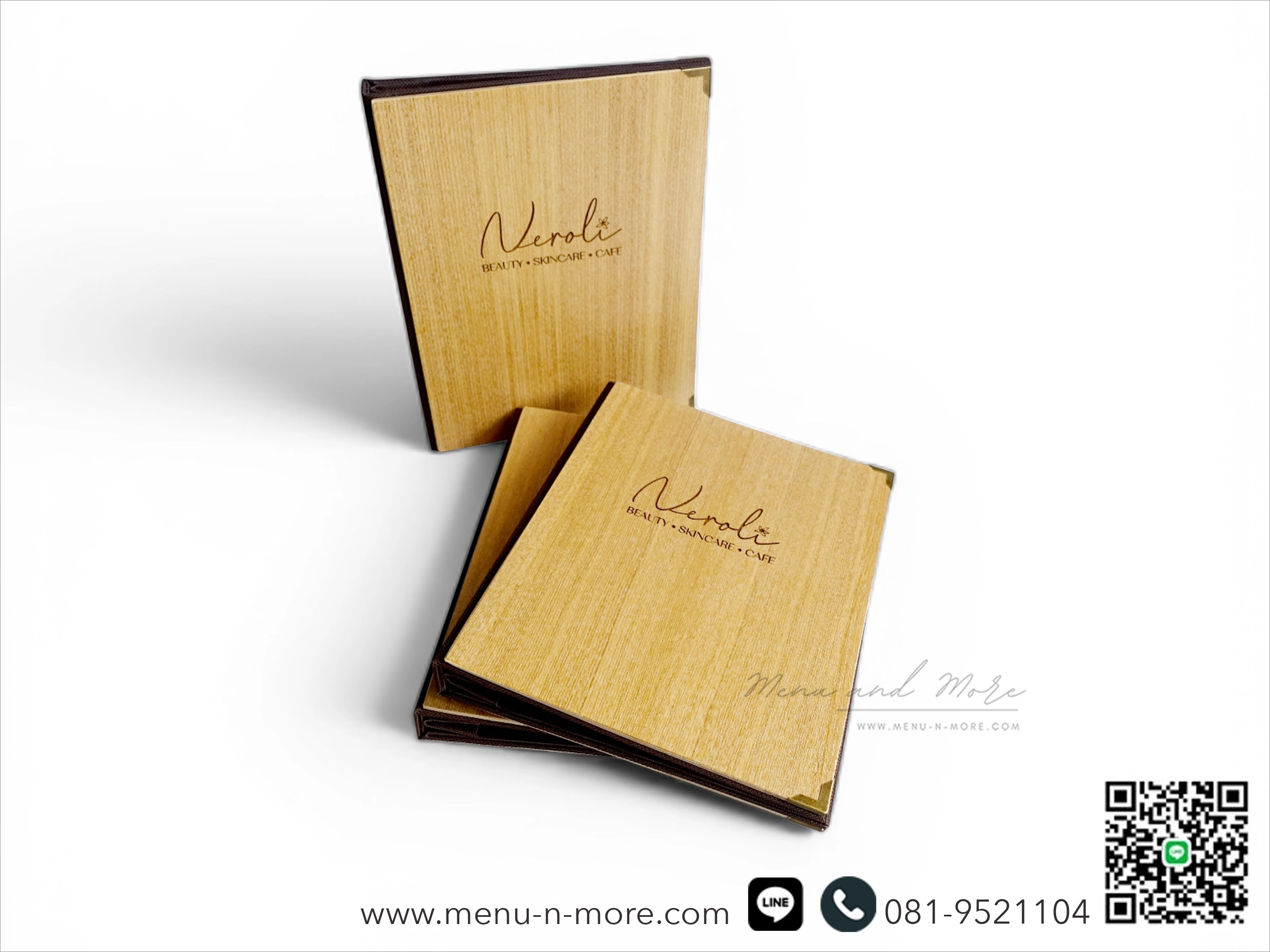 แฟ้มเมนูไม้เลเซอร์โลโก้