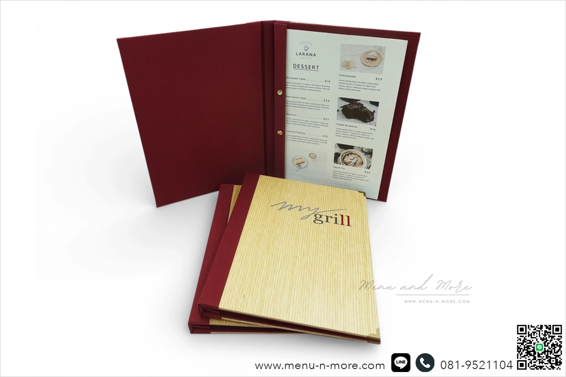 แฟ้มเมนูไม้